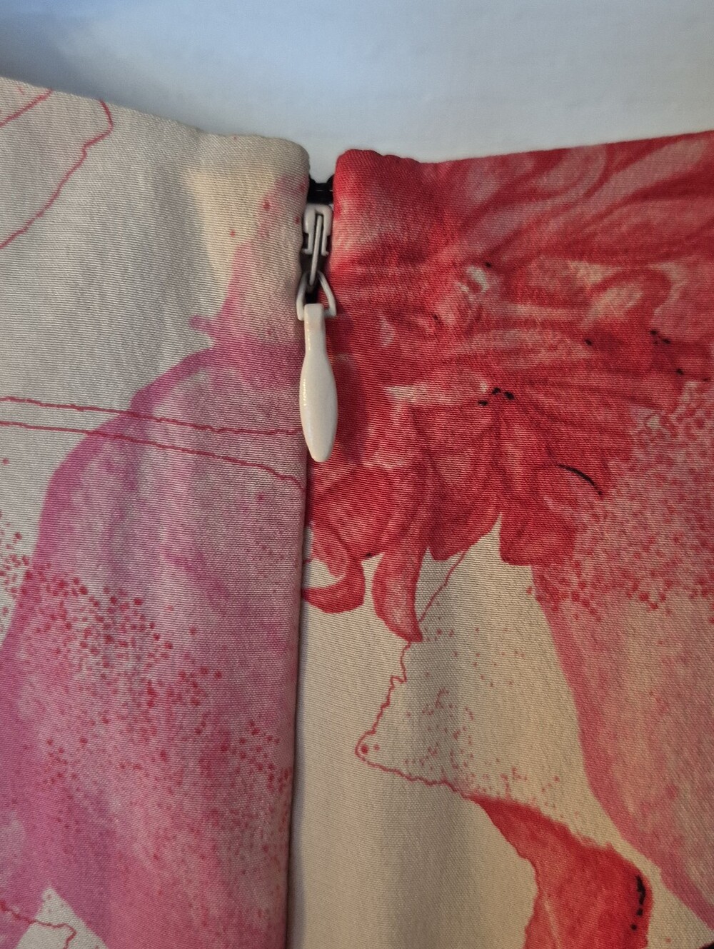Ted Baker Dega Floral Roses Red Pink Dress - Picture 13 of 15